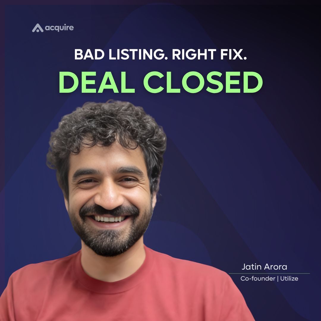 acquire.com tweet media