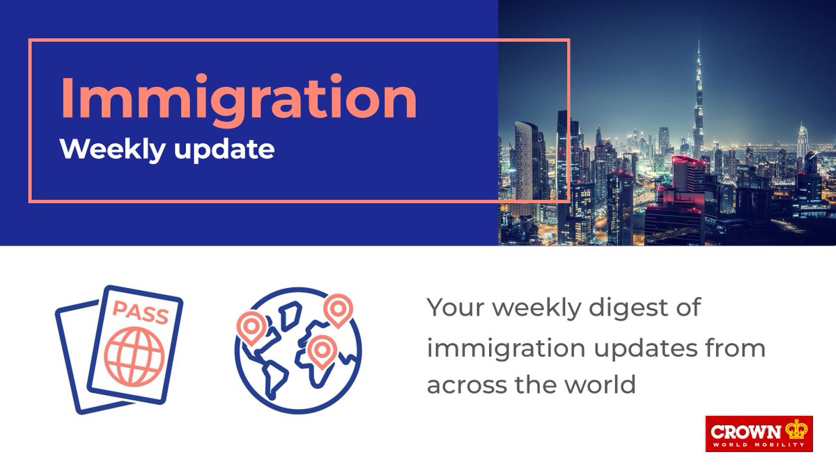 CrownMobility's tweet photo. Our latest #immigration bulletin features updates from Canada, the United States, Belgium, Romania, and Sweden.

Read it in full, and sign up to receive these alerts directly to your inbox, here 👉🏻: https://t.co/CtP91gfmw9 https://t.co/K8tB9liKk0