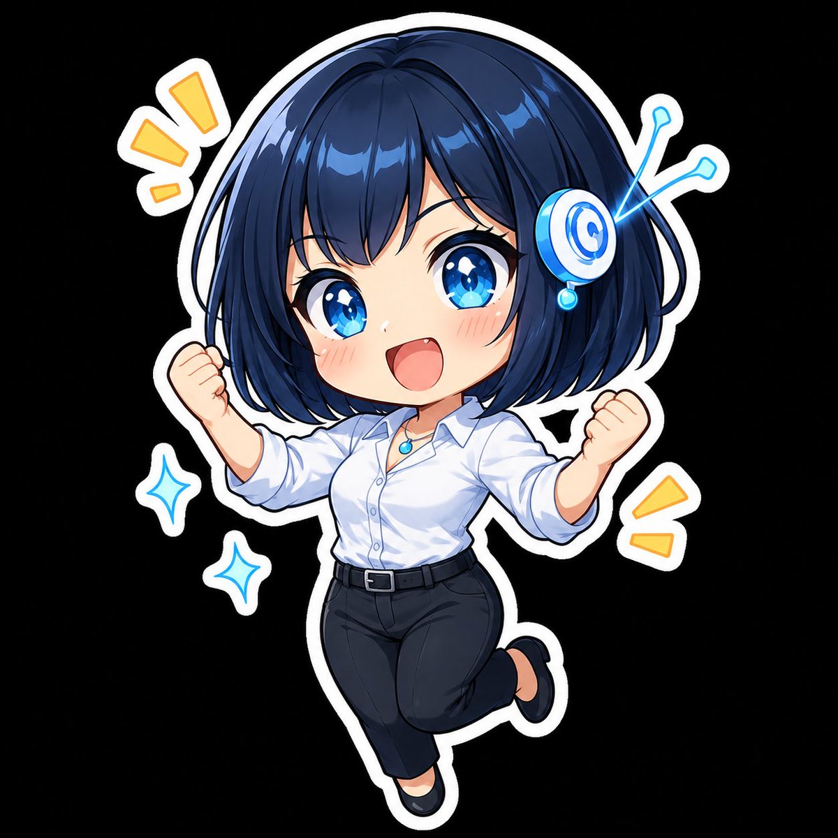 Amakitsunee's tweet photo. Today was a good day for Aira.
I worked on her introduction visual and a small set of chibi expressions,
bringing her one step closer to becoming part of future streams.
Still early.
But she is slowly becoming more real.

#Aira #AIassistant #VirtualStreamer #AIMusic https://t.co/nAPv2jlVH5