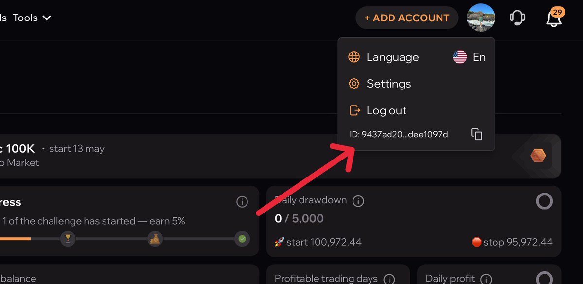 How to find your Upscale ID?
1️⃣ Register > app.upscale.trade/sh/6YBvt 
2️⃣ Click profile > find your ID > copy 
3️⃣ Share it in replies 

Tag some frens if you like the GA