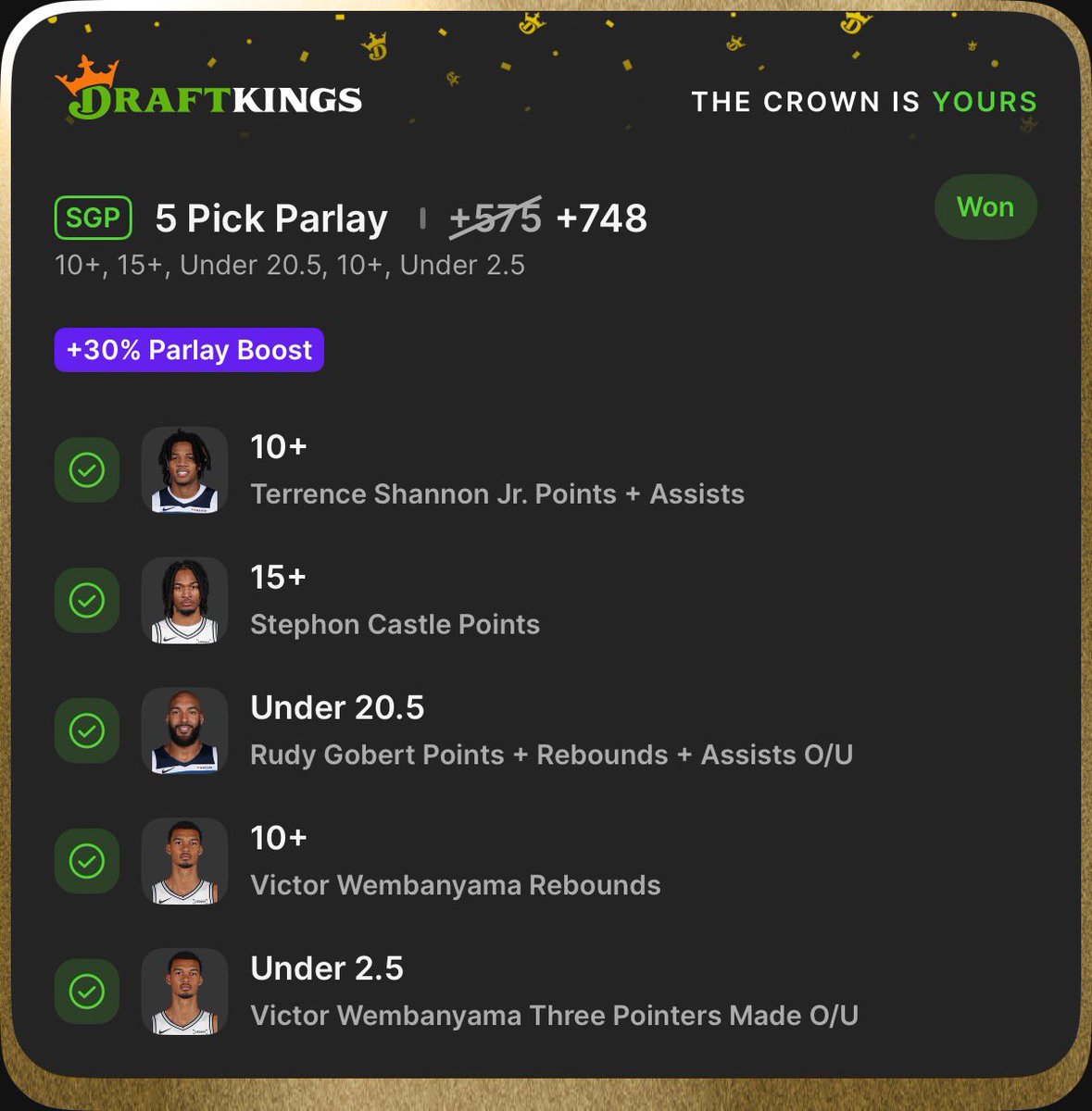 CashlineBetting's tweet photo. BANGGGโ
โ
#Cashline #Gambling๐
Nice little game 2 SGP MIN/SAS
More plays-https://t.co/nDeowFK9Cd https://t.co/ZddFdTVlLw
