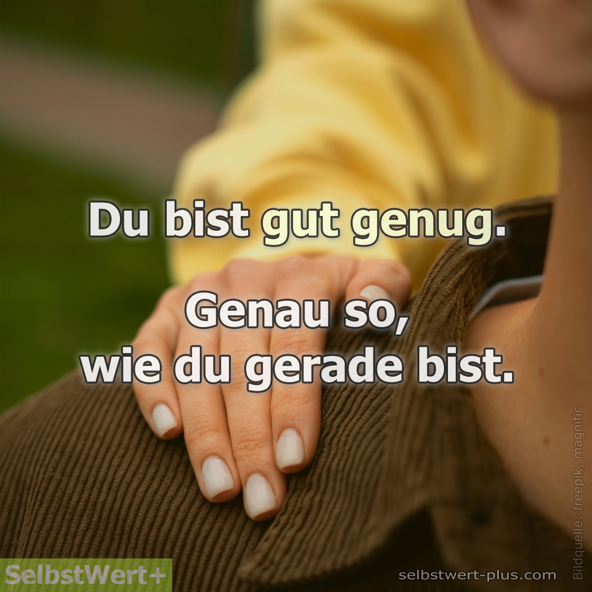 VLechleitner's tweet photo. Manchmal denken wir:
Ich bin noch nicht gut genug.
Ich muss besser werden. Mehr leisten. Weniger Fehler machen.

Dabei sind wir längst genug.
Genau so, wie wir gerade sind.

#selbstwert #gutgenug #selbstannahme #selbstmitgefühl #selbstwertplus https://t.co/PFHXB10PtQ