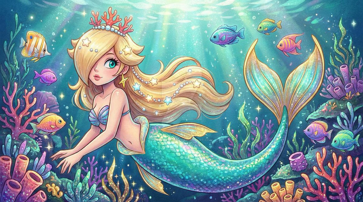 princeeric323's tweet photo. π Day 7 of the #Mermay Month is not a featuring #Ariel's - @mermaidgirl23 content.
For a #SuperMario Franchise goes to my favorite character #Rosalina in the honored for a #TheSuperMarioGalaxyMovie.πβ¨
#MermaidMonth #May7 #MermaidLovers #Nintendo #Mermay2026 #MermaidLovers https://t.co/03D0r7G0V0