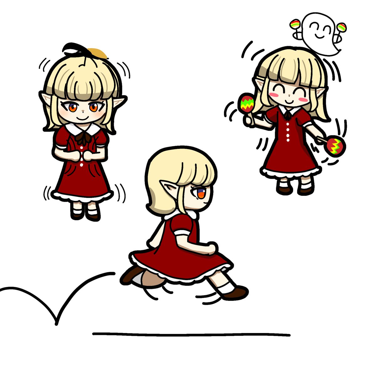 えるえるのトモコレのえうちゃんいつもエルフ生楽しそうで愛おしい
＃えるの絵だよ