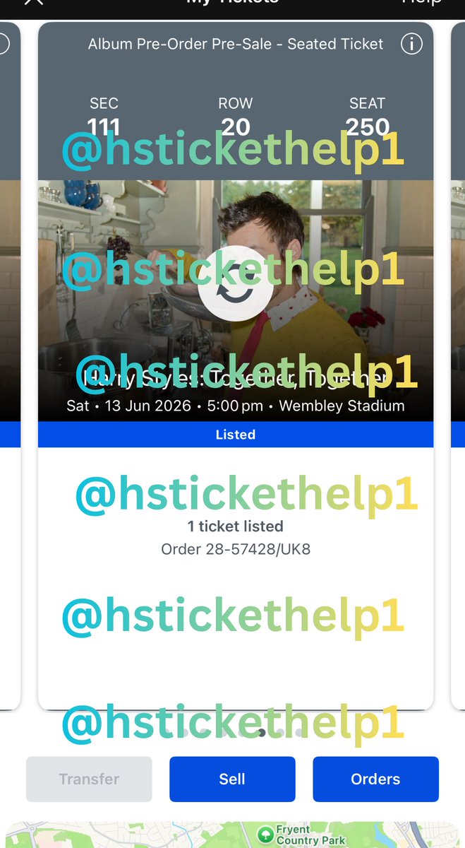 hstickethelp1's tweet photo. Harry Styles’ Together, Together Tour- London🇬🇧
- June 13th
- 5 tickets
- Sec 111, Row 20, Seats 247-251
- £250 each, £1,250 total (price verified)
- PayPal G&amp;S

DM @marthaxseren if interested!!! https://t.co/yQFkubkOqZ