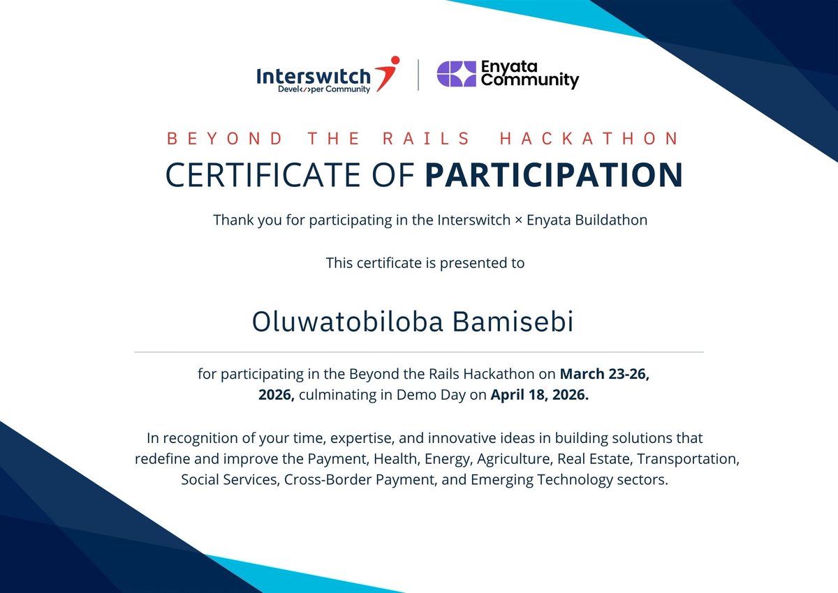 Za_Genius1's tweet photo. Thanks @EnyataHQ @InterswitchGRP 

Something in the works... https://t.co/KG1cmmsqMP