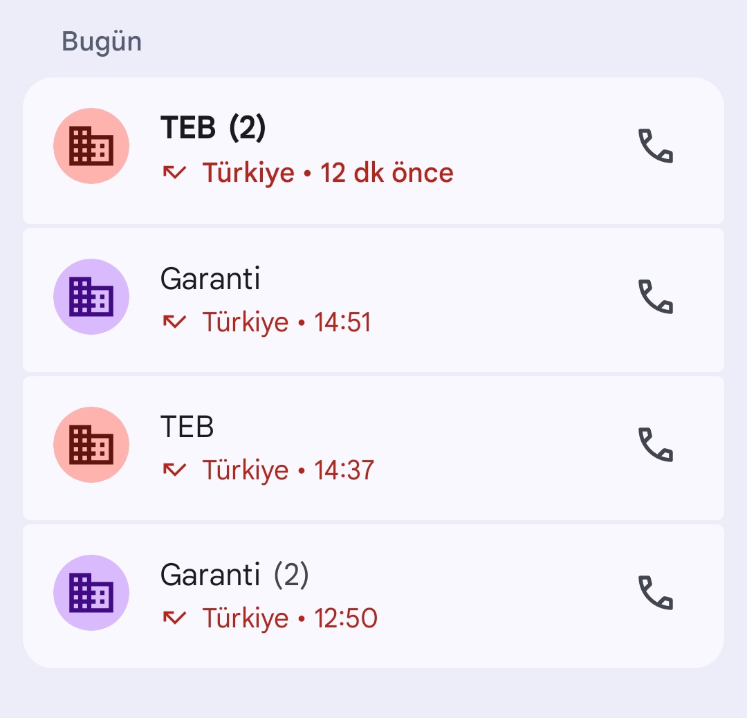 Başladılar yine. Yalvarıyorum aramayın artık yaaa <a href="/TEB/">TEB</a> <a href="/GarantiBBVA/">Garanti BBVA</a>