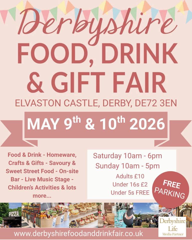 FOBU_Derby's tweet photo. We’re excited to be at the Derbyshire Food, Drink &amp; Gift Fair this weekend! 🎉
Friends of the Baby Unit will have our knitwear stall there — pop by, meet the team, and help support the Baby Unit 🧶💙

📆 9th–10th May 2026
📍 Elvaston Castle Country https://t.co/VpA456ti5W