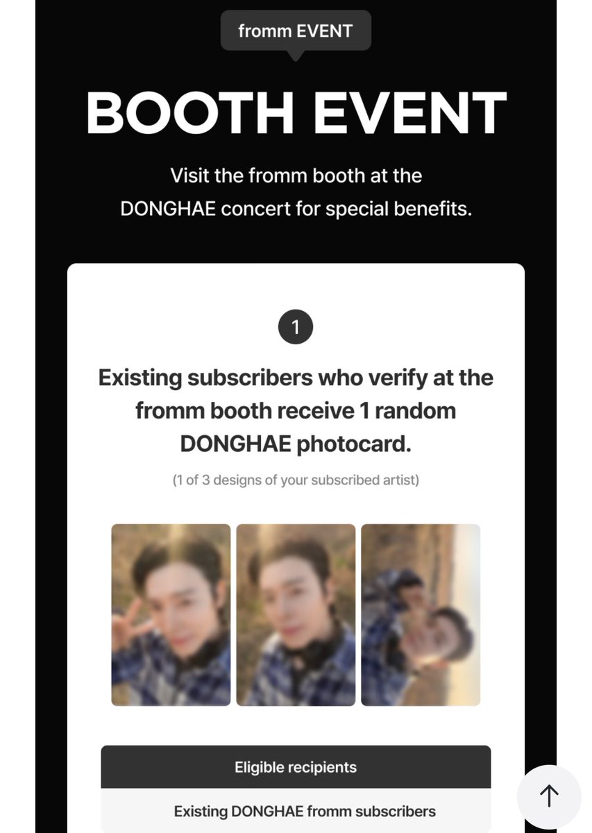 SG HTB / COLLECT] DONGHAE FROMM PHOTOCARD ONSITE PICK UP $4 OTP