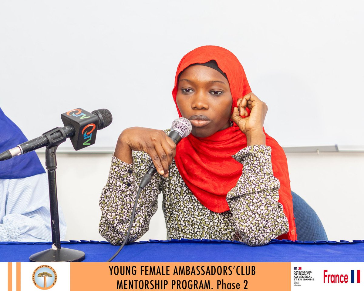 WomenInLiberat1's tweet image. Proud to launch #Phase2 of our #YoungFemaleAmbassadors Club Mentorship Program!

Working with 20 adolescents to build skills in SRHR, GBV &amp;amp; civic education — nurturing fearless, socially conscious young leaders.
Grateful to @af_banjul @FranceoSenegal for their support