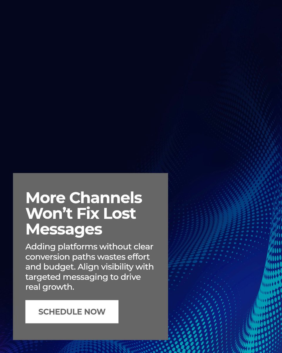 EWRDigital's tweet photo. More channels won't boost conversions if your message gets lost. Focus on connecting visibility with targeted conversion paths to drive real results. Ready to refine your strategy? Book a consultation or share your thoughts. https://t.co/gH2oy7aYT7
