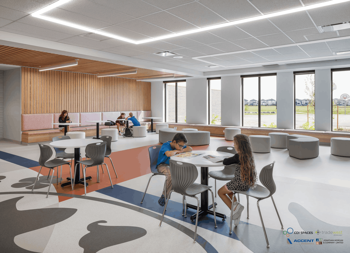 TradeWestEDU's tweet photo. Big things happening in École Sage Creek Bonavista 👏  

Learn more about the project: https://t.co/kXBkXefRC7 

#projectspotlight #creatingspaces https://t.co/LPIO36Mkdw