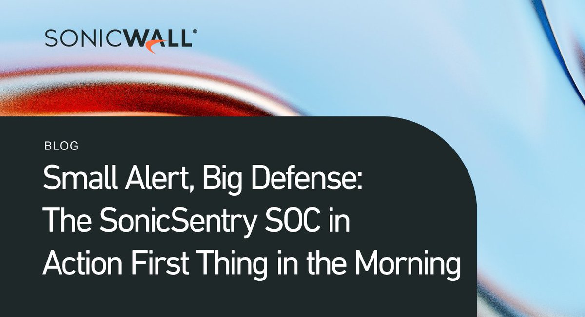 SonicWall tweet media