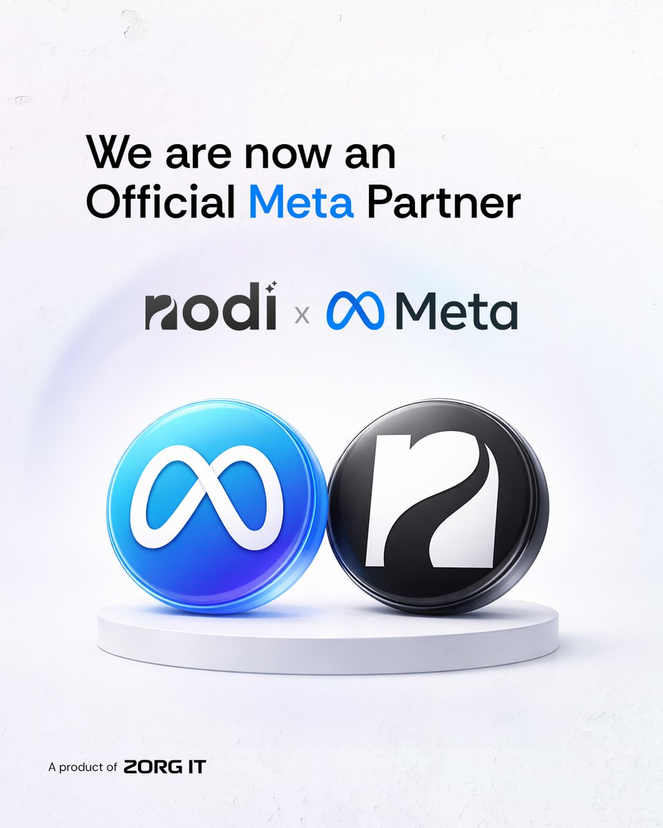 it_zorg's tweet photo. Nodi AI is now an official partner of Meta Business. 

#NodiAI #MetaPartner #ZorgIT #AI https://t.co/YlIQTXV5xC