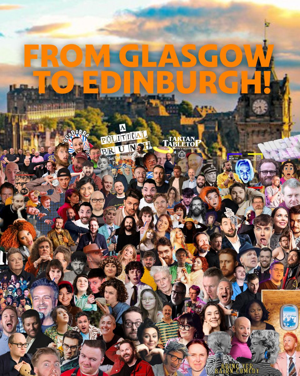 GlasgowComedy's tweet photo. Loved them in Glasgow? Catch them in Edinburgh! ❤️🏴󠁧󠁢󠁳󠁣󠁴󠁿

Check out all the amazing Glasgow International Comedy Festival acts who are making the journey to the Edinburgh Fringe Festival 2026 🙌

🔗🎟️https://t.co/AmfCcwi7po

#fyp #glasgowcomedy https://t.co/qXUNuiDs5i