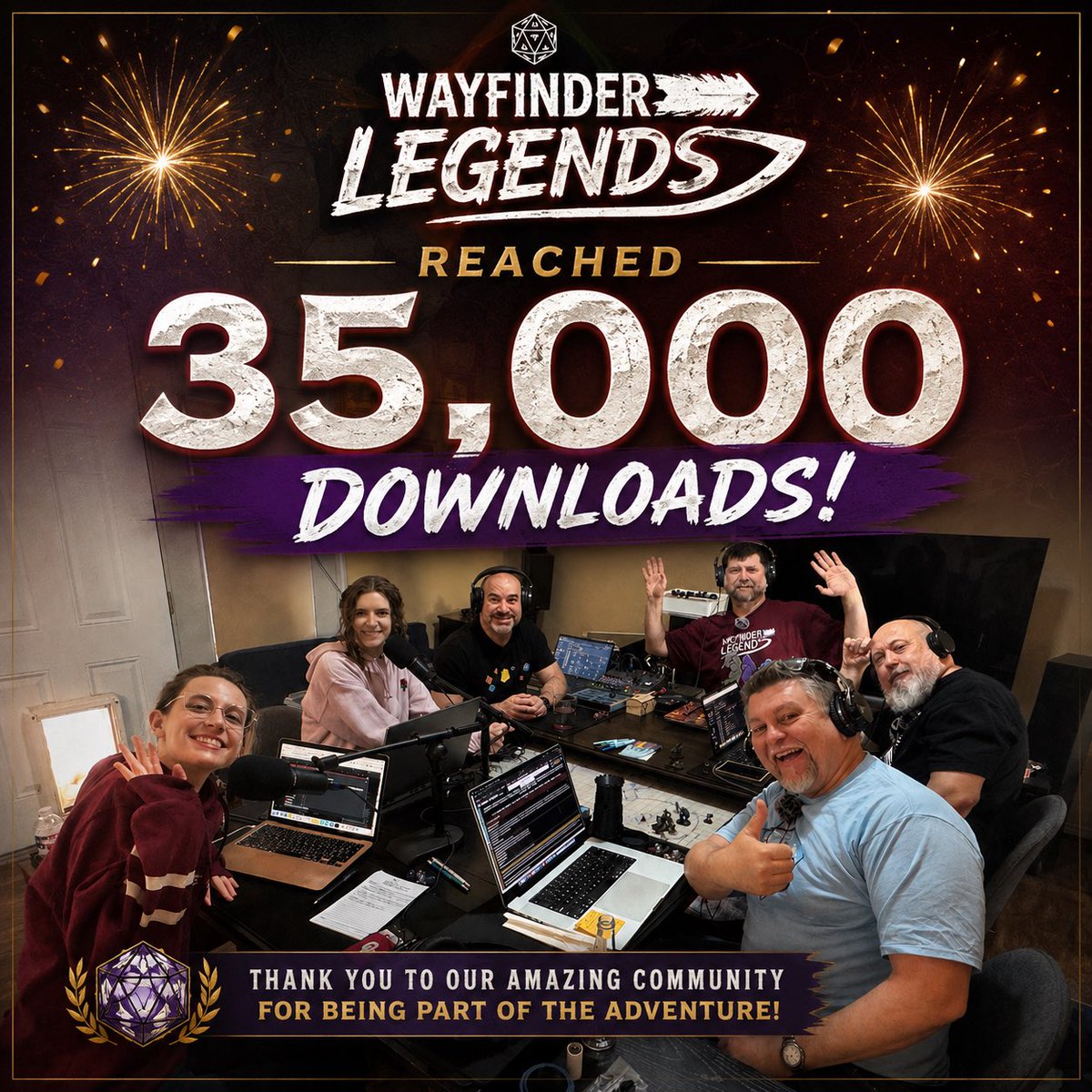 RedDirtRPG's tweet photo. Thank you to everyone who has JOINED the PARTY!

You can listen to the awesome story wherever you catch your podcasts, just search for “Wayfinder Legends!” https://t.co/4JlbvtBvXX