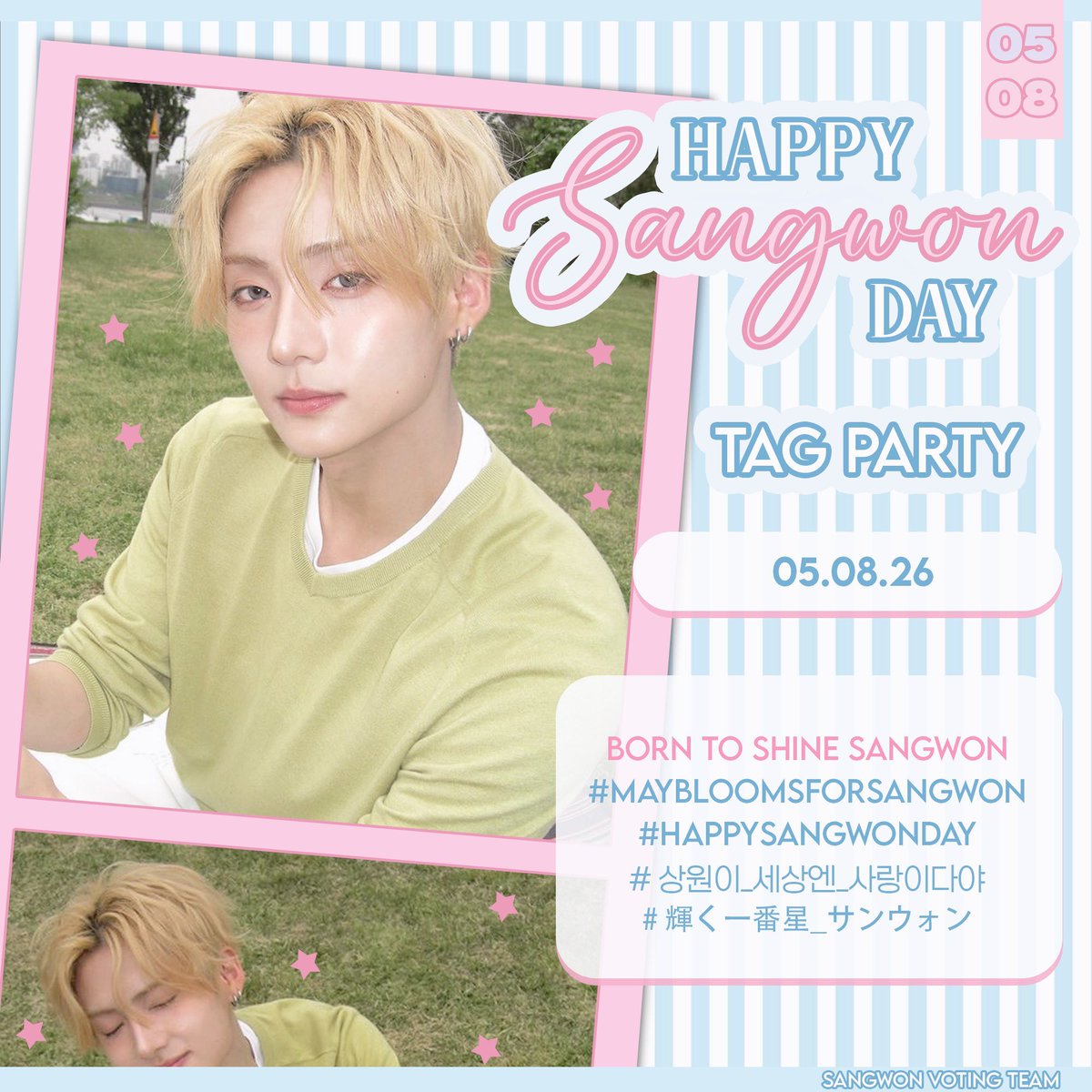 To our biggest love and motivation ✨

You have not only become an idol now, but someone who helps turn music into a place of comfort. I hope today brings you even a fraction of the happiness you give us. 

May you always be surrounded by love, and when you are standing on stage