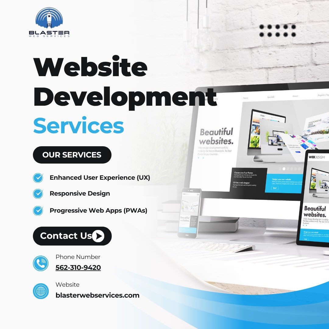 blasterwebs's tweet photo. Your website should do more than just exist online. 

We build fast, responsive websites designed to help businesses grow and convert visitors into customers. 🚀

📧 blasterlongbeach@gmail.com

#WebDevelopment #SmallBusiness #BlasterWebServices https://t.co/qQaP4F4kEh
