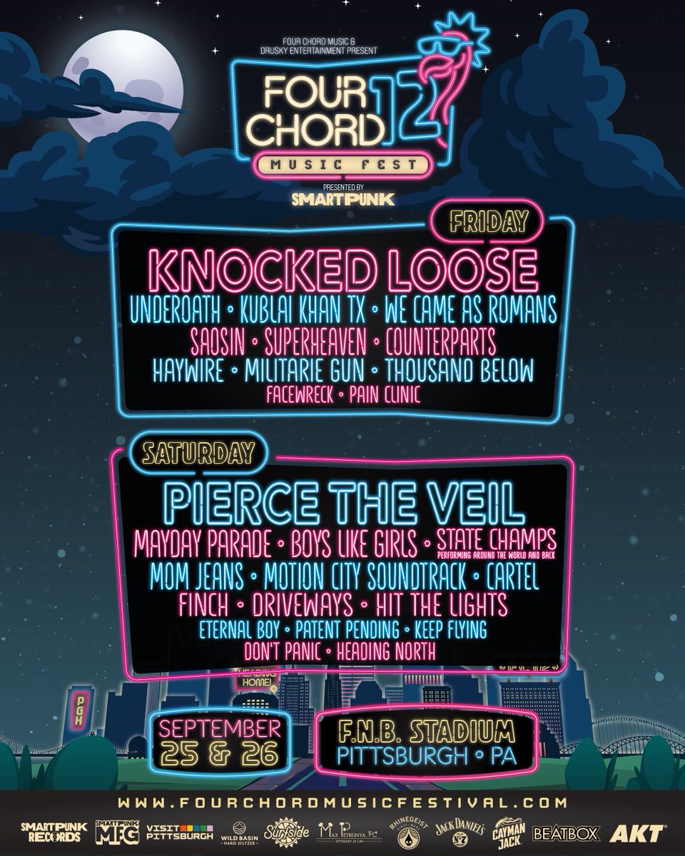 headingnorthpgh's tweet photo. Pittsburgh! We’re excited to be playing at Four Chord Music Festival this September! Limited Early Bird is on sale now, tickets go on sale Friday - https://t.co/7PkBKmj2Wa 💙 https://t.co/oCTUtOnLGH