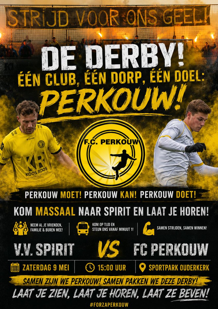 fcperkouw's tweet photo. Zaterdag gaan we er voor! https://t.co/WK0KY75tXM
