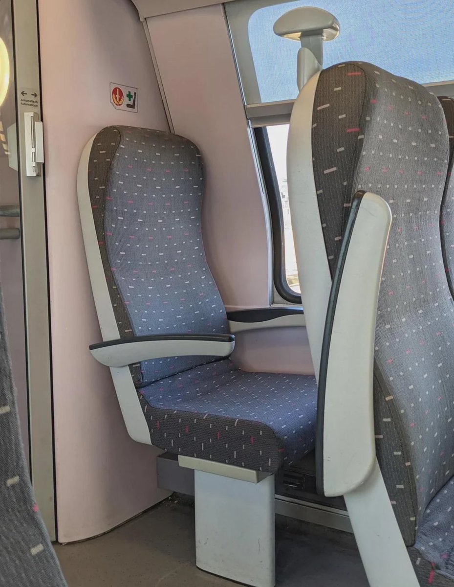 The best seat on a train.