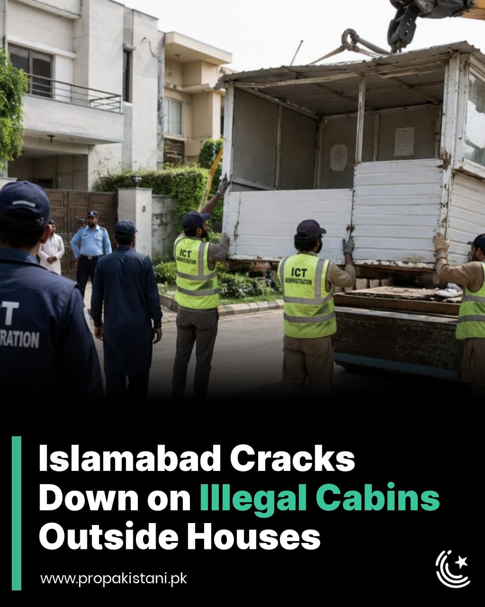 Anti-encroachment drive in Islamabad sectors