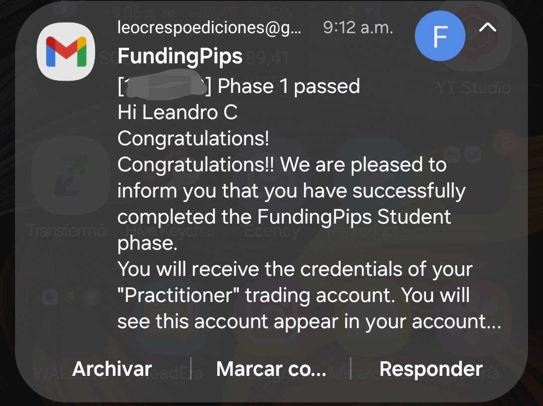 le0cript0's tweet photo. Funding Pips 10k Fase 1.

Ya se que fase 1 es una mierda pero es mi primer acercamiento al fondeo de forma seria. https://t.co/FFoSZEJhFR