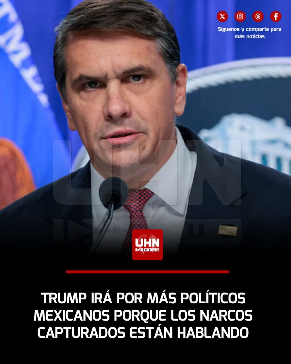 🇺🇸🇲🇽‼️| Claudia Sheinbaum exigía pruebas de las acusaciones a sus políticos y recibió una respuesta aplastante. Todd Blanche, Fiscal General de Estados Unidos, dio una entrevista a News Nation y reveló: "Vamos a seguir, seguramente que veremos más acusaciones. Es algo que