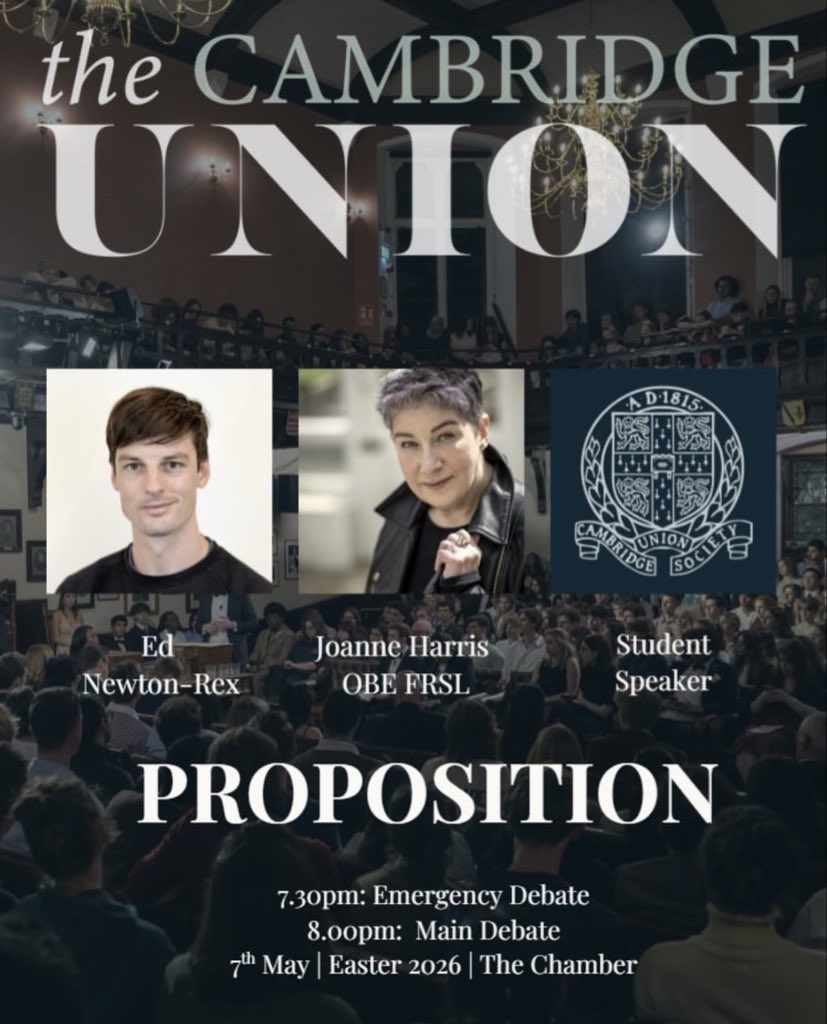 ednewtonrex's tweet photo. It’s hard to think of a more important question in the arts today than how we respond to the threat of AI.

Very pleased that the Cambridge Union is having this debate, and to be taking part.

“This house believes AI will kill the artist.”

8pm tonight. https://t.co/JZTpqhZeis