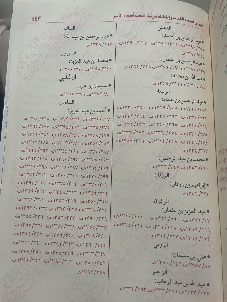 M_F_ALABDULLAH's tweet photo. عمل رائع يشكر عليه المؤلف …. مجموعة من وثائق أسرة آل تركي (البدارين أهل سدير)، جاءت معنونة، ومرفقاً معها كشاف بأسماء الأسر الوارد ذكرها في تلك الوثائق، وكشاف آخر  بأسماء الكتّاب والقضاة، مما يُسّهل على الباحثين والمهتمين سرعة الوصول للمعلومة.
وأقول: لو أن جميع حمايل سدير أخرجت وثائقها بهذه الطريقة الجميلة لحصلنا على كم كبير من المعلومات والأخبار التاريخية النافعة، إضافة إلى ما في هذا الجمع من حفظ مهم لإرث الأسرة وتاريخها.
 لقد قامت دارة الملك عبدالعزيز - مشكورة - بجمع كمية كبيرة من هذه الوثائق، وقامت بفهرستها وعنونتها، ثم أتاحت للباحثين الاطلاع عليها، لكن لازالت أضعاف هذه الكمية حبيسة الأدراج عند أهلها وعند هواة جمع الوثائق! 
ولا  أدري - حقيقة - ما هو سر هذا التكتم المبالغ فيه!!