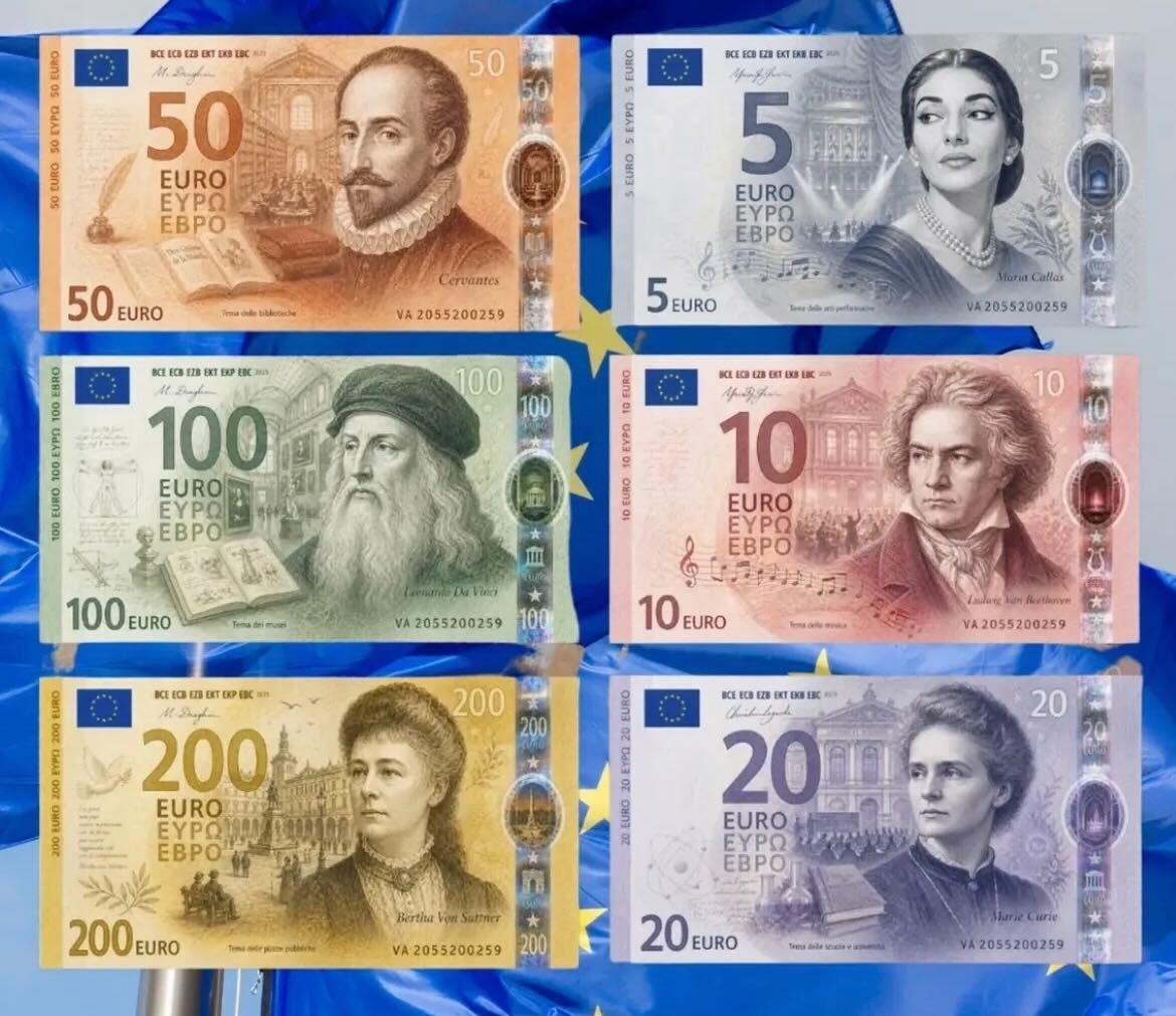 SzymonMachalic1's tweet photo. 🇪🇺Europejski Bank Centralny przygotowuje się do odświeżenia banknotów euro, stawiając tym razem na motyw Europejskiej Kultury. Najlepszą wiadomością w tym całym projekcie jest propozycja, by to właśnie Marie Skłodowska-Curie została twarzą banknotu o nominale 20 euro.

Rada EBC planuje ogłosić ostateczne wzory przed końcem 2026 roku. Pozostaje tylko trzymać kciuki, żeby postać Skłodowskiej-Curie faktycznie trafiła do codziennego obiegu w całej Europie.
