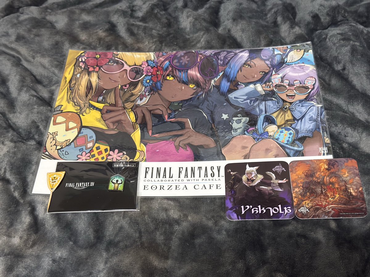 FF14　エオカフェ　ピンバッジセット 6個 エオカフェで貰った物と買った物(コエチカピンバッジ) #FF14 #エオカフェ