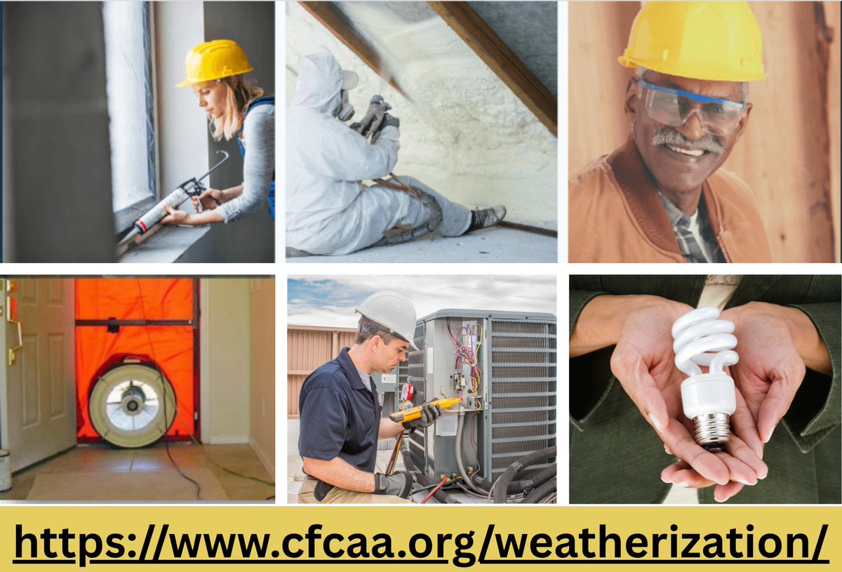 cfcaa_'s tweet photo. 🏡 Weatherization Assistance Program

✨ #SaturdaySpotlight: CFCAA’s Weatherization Program helps improve home safety and energy efficiency for families in our community. 🏡🌿

#CommunityActionMonth https://t.co/lyIiZMTrjy