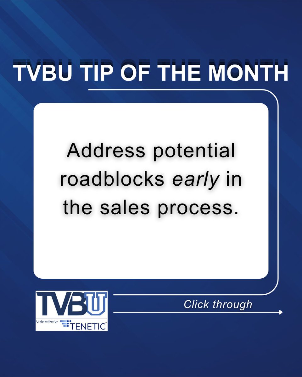 TVB_Intel's tweet photo. #tvbu  May #tipofthemonth A strategy to close FASTER! https://t.co/LI90JgVzhl