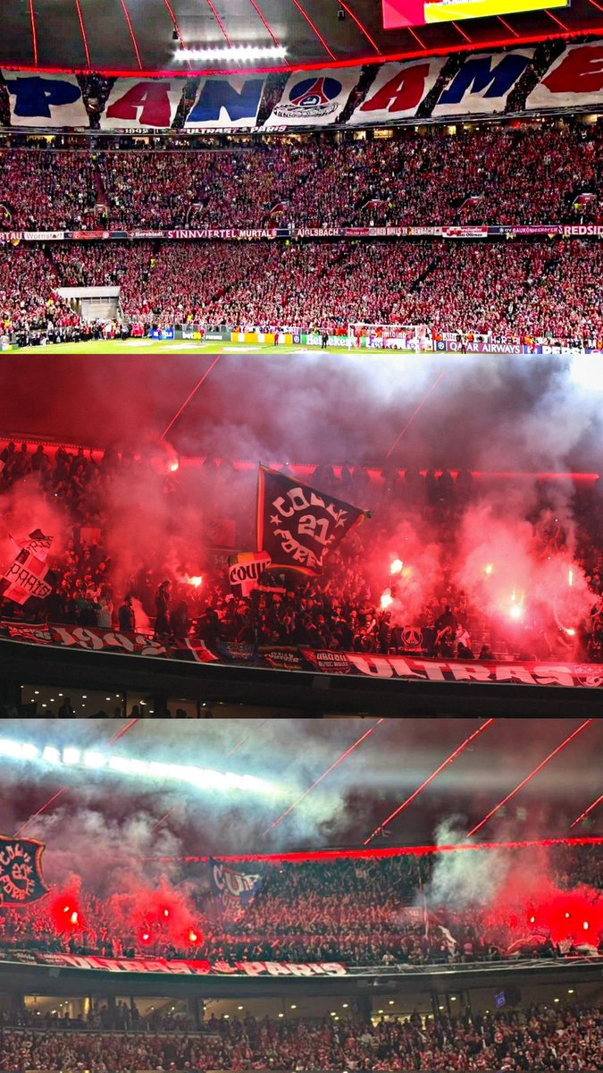 PANAME 🔴🔵 Virage Auteuil <a href="/Co_Ultras_Paris/">Collectif Ultras Paris</a> #FCBPSG #UCL EN FINALE!!!!