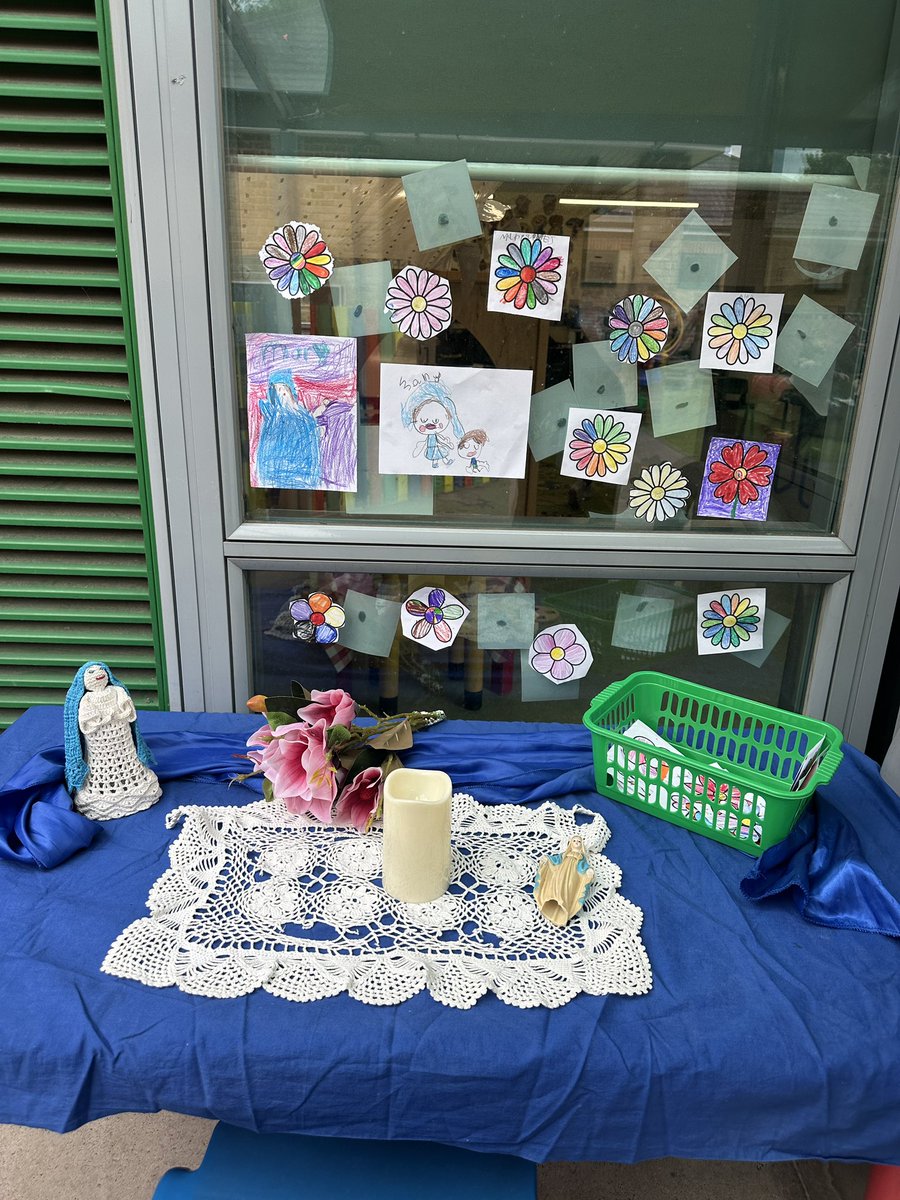 standrewseyfs's tweet photo. May is the Month of Mary! Reception set up a prayer table dedicated to the Mother of Jesus 💙 https://t.co/jj32kv4wZZ