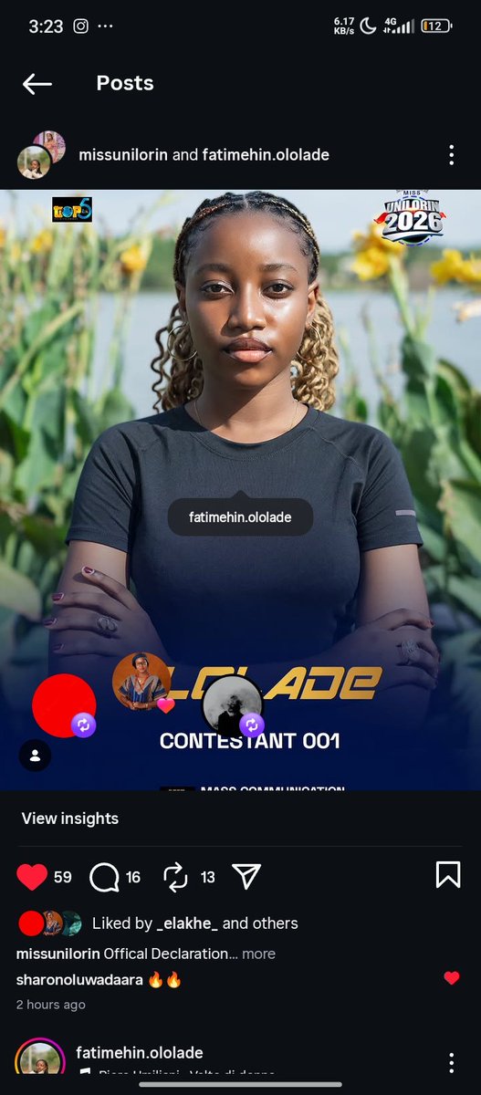 Hii everyone I'm contesting for Miss unilorin and I need your help with publicity 😭
 Please like, share, comment everything counts thank you so much. 
 I love yoouu. VOTE FOR MEEE😭🧎🏽‍♀️💕
instagram.com/p/DYCbWe5CoLm/…

<a href="/UilStudentUnion/">Unilorin SU</a> 
<a href="/UnilorinNGR/">University of Ilorin, Nigeria</a> 
<a href="/UNILORIN893FM/">UNILORIN FM 89.3</a>