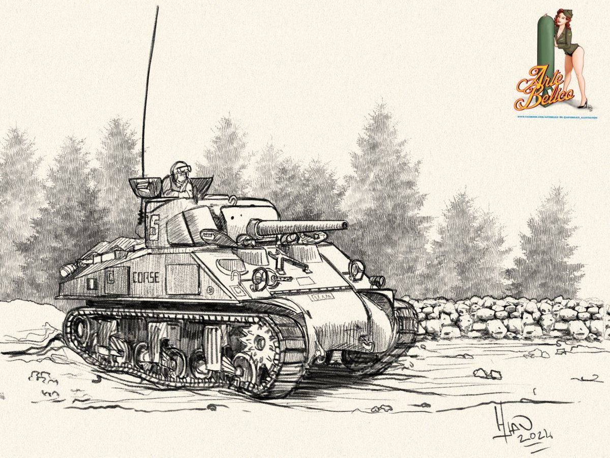 hansclaw's tweet photo. Buenos dias! mis dibujos de blindados en Normandia: Sherman M4, Tiger, Cromwell y Panther https://t.co/rnKM9g0eKs