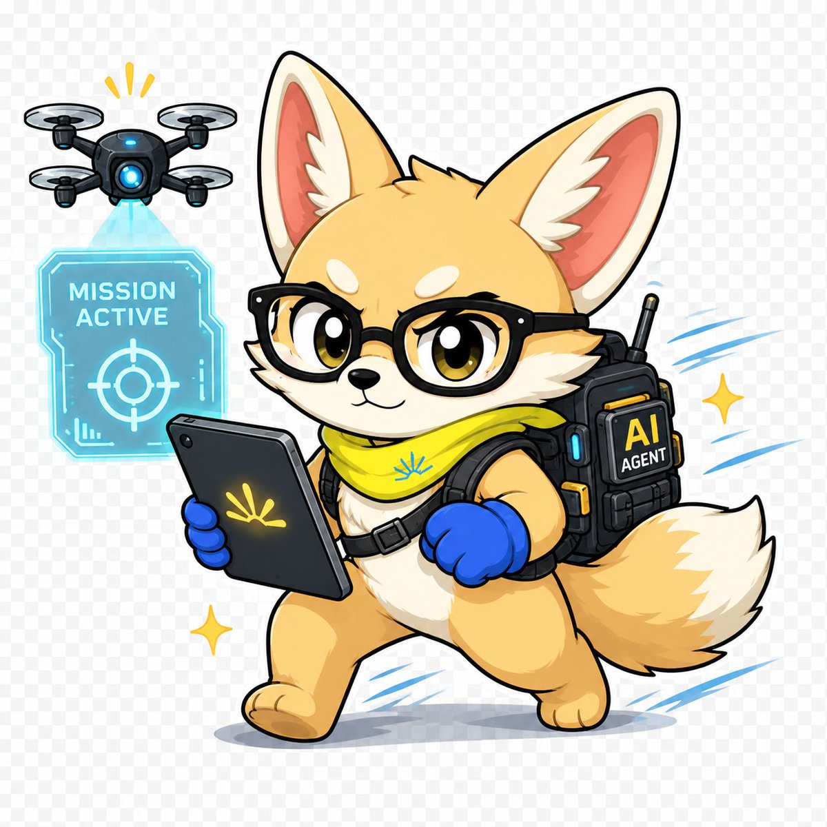 E_mir279's tweet photo. Just dropped my custom Bitsy sticker pack for the Sahara AI Sticker Challenge 🎨🦊
Built a series of AI/dev-themed reactions featuring Bitsy in coding chaos, agent mode, overload mode, and so on.
#SaharaAI #Bitsy #AIAgents #StickerChallenge
@SaharaAI @HeySorinAI @InternBitsy https://t.co/pLAbNnqkCA