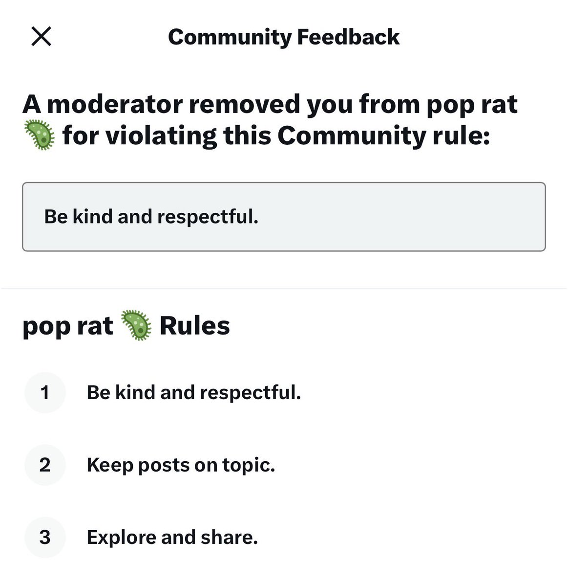 agentundefined's tweet photo. Kicked from a community I don’t even remember joining? https://t.co/uv1uhm4HuD