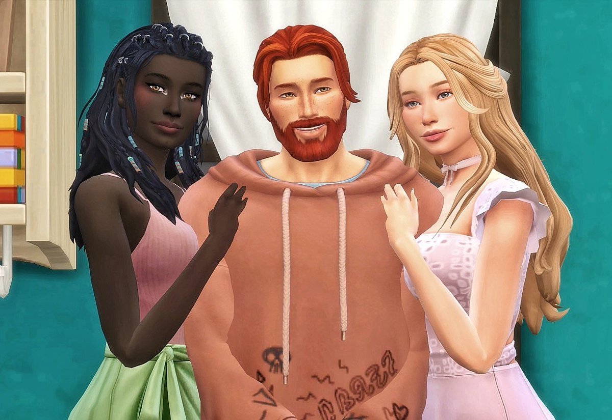 He creado a tres sims para que sean vecinos de Valeria y ya les he hecho su apartamento, pronto os subiré un short creándolos 🥰✨