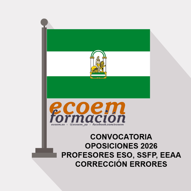 #Corrección de errores de la #convocatoria de #oposiciones2026 a los cuerpos de #profesores de #enseñanzasecundaria, #formaciónprofesional y #enseñanzasartísticas en #Andalucía f.mtr.cool/qjhddarftj