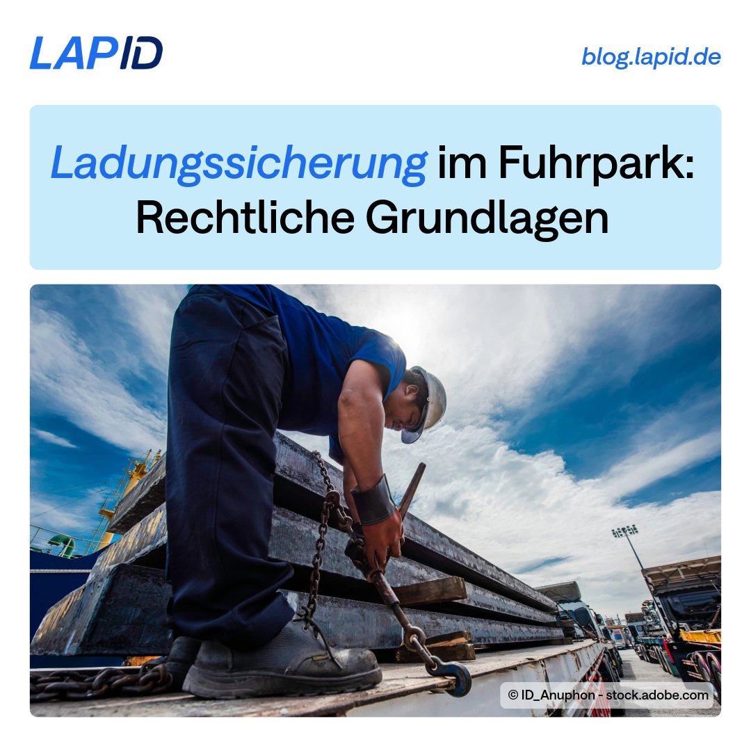 LapID_Service's tweet photo. Gefühlt sicher ist nicht rechtssicher! 🛑 Für die Ladungssicherung bei Lkw und Pkw gelten strenge Vorgaben nach StVO &amp; VDI 2700. Worauf Fuhrparks und Fahrer besonders achten müssen: https://t.co/PkRcQN9Ili
#Ladungssicherung #Spedition #Lkw #Fuhrpark https://t.co/0kMMlVHZht