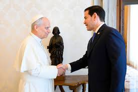 RsiMaster's tweet photo. Rubio telling the Pope.. Do not take notice of the Bastard,.
He is not too well from the coco, 
because he is un poco loco. https://t.co/pwDDqy2yYr