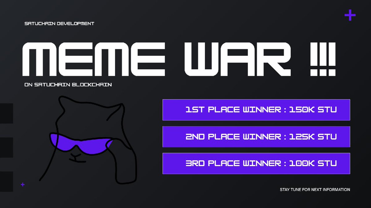 🚨 SATUCHAIN MEME WAR IS COMING 🚨
Meme coins &amp; semi-utility meme projects on  are about to enter the battlefield 👀🔥
🏆 Top 3 rewards up to 150,000 STU
🔥 Buyback &amp; burn included
💧 LP lock required
📊 Live snapshot system
✅ Free registration
This isn’t just meme season… this