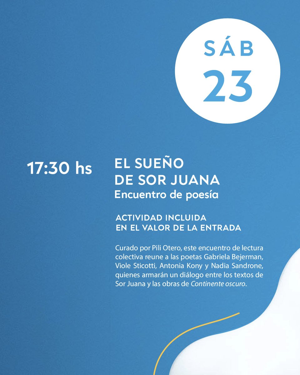 MuseoMACBA's tweet photo. AGENDA | Mayo en el MACBA ☀️
¡Enterate acá lo que se viene al MACBA este mes!

🔗 Inscripciones y venta de entradas en https://t.co/5WVcXI8Vx0

#VamosAlMACBA #VamosAlMuseo #SomosContemporaneos #BuenosAiresArte #MuseosArgentina https://t.co/JYF7JUNkqN