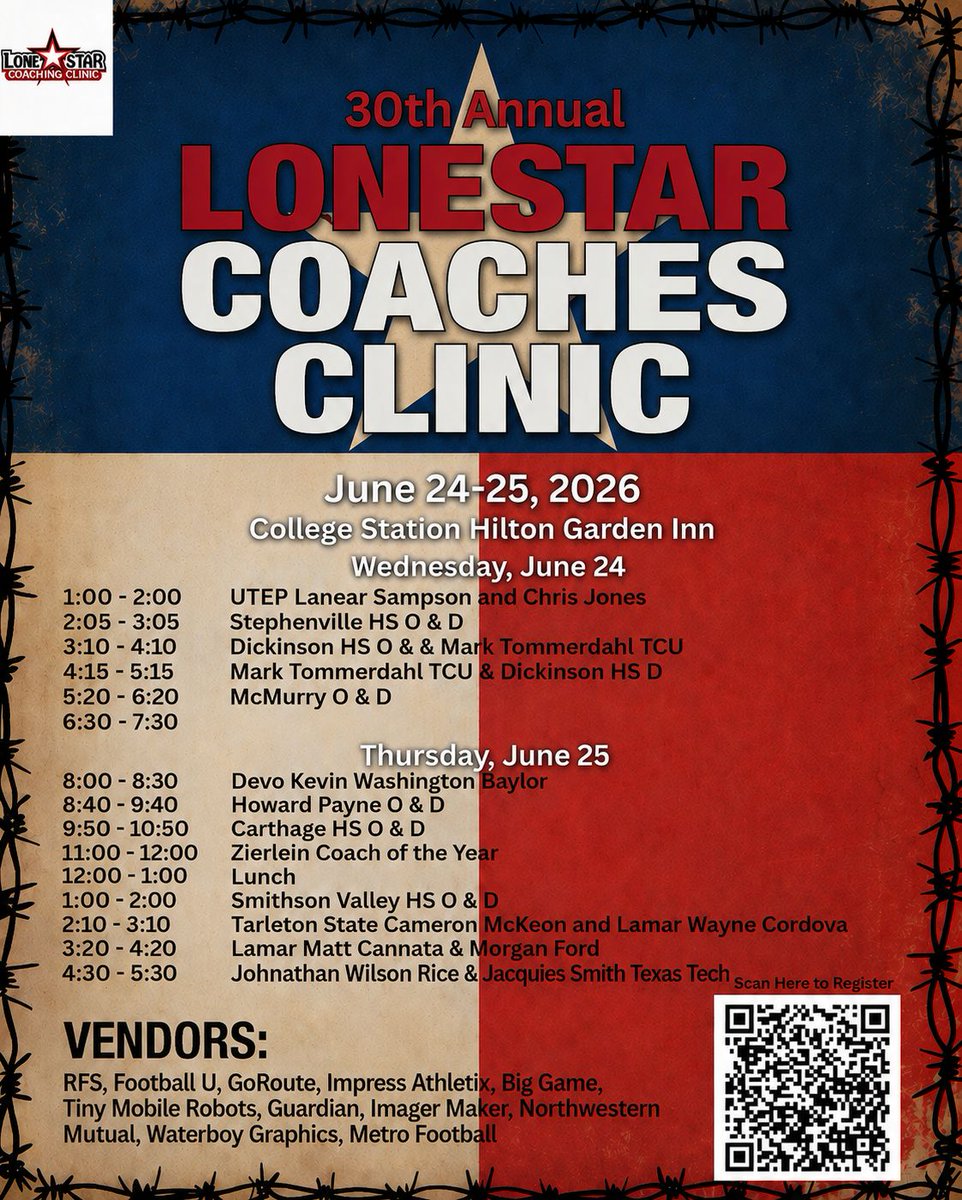 Lone Star Coaching Clinic tweet media