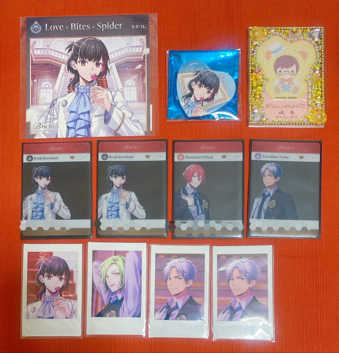 Nov_return21's tweet photo. 【交換】B-PROJECT Bプロ ハムキン Handsome King CD チェキ クリカ 特典 缶バッジ
(譲)是国、音済、野目、王茶利[画像参照]
(求)同異種の釈村
大阪付近にて手渡し、または郵送で宜しくお願い致します。 https://t.co/rHhFMvB2Hd