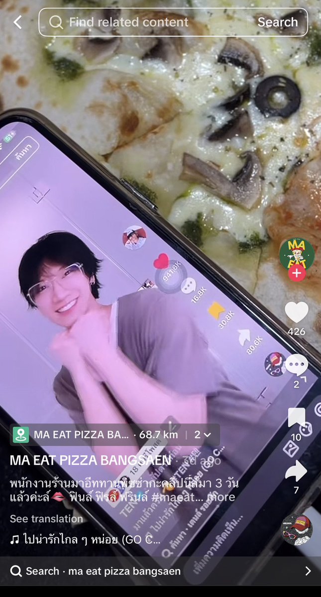 ร้านพิซซ่ายังเอาไปเล่น กินพิซซ่าแกล้มน้องเตนล์ 🤣