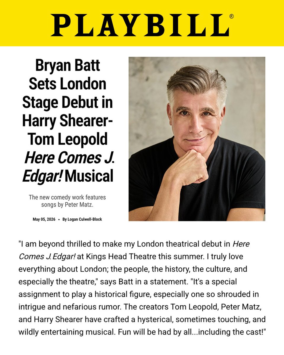herecomesjedgar's tweet photo. We're going batty over Bryan Batt joining #HereComesJEdgar 😇 https://t.co/y2b7n5wn3q